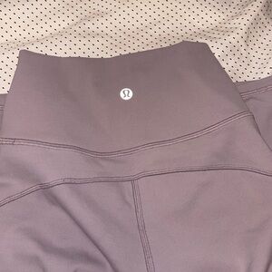 Lululemon High-Waisted Leggings in Purple/Gray